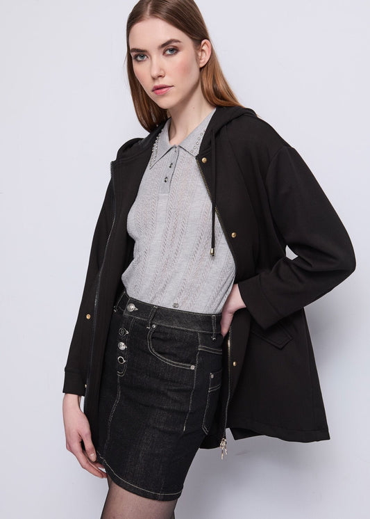 Parka da donna in misto cotone con cappuccio - art. 521BD34001 - Gaudi Autunno Inverno 2025/26 Donna