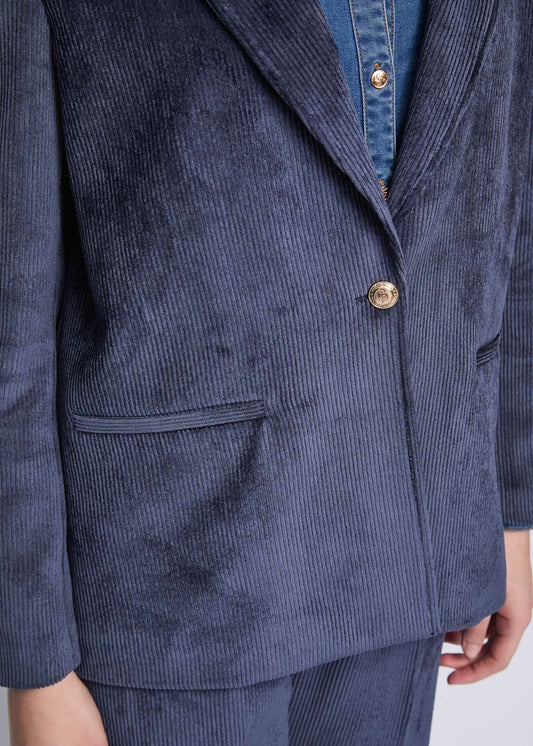 Blazer da donna in velluto con bottone dorato - art. 521BD35031 - Gaudi Autunno Inverno 2025/26 Donna