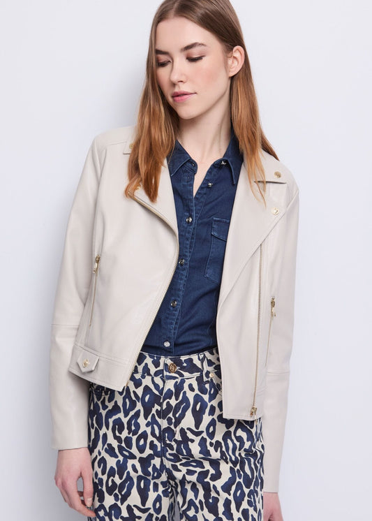 Giacca biker da donna con revers e zip - art. 521BD38002 - Gaudi Autunno Inverno 2025/26 Donna