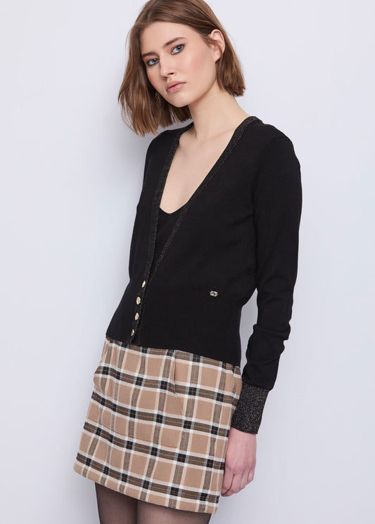 Cardigan da donna in filato lurex con bottoni - art. 521BD53013 - Gaudi Autunno Inverno 2025/26 Donna
