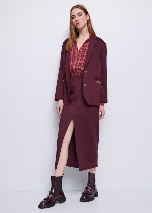 Gonna longuette con spacco sul davanti - art. 521BD74002 - Gaudi Autunno Inverno 2025/26 Donna