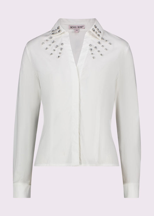 Camisa de mezcla de algodón - art. 511DD45028 - Denny Rose Primavera Verano 2025 Mujer