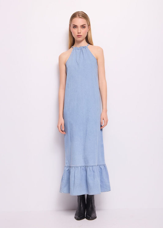 Abito lungo in denim di cotone DRESS - art. 511ND16009 - Denny Rose Primavera Estate 2025 Donna