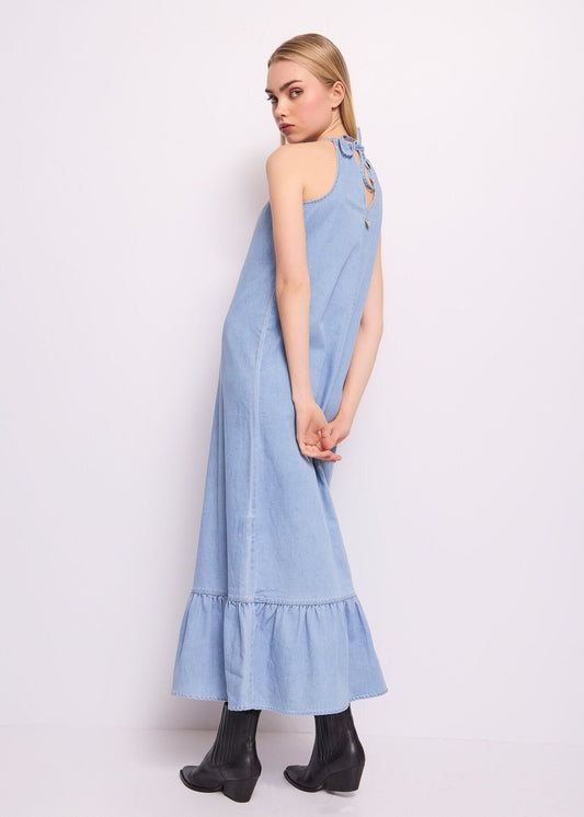 Abito lungo in denim di cotone DRESS - art. 511ND16009 - Denny Rose Primavera Estate 2025 Donna