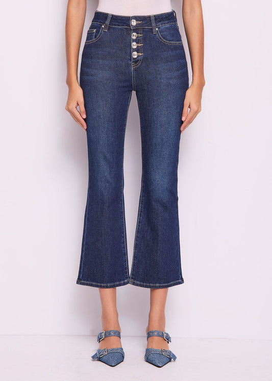 Jeans flare con bottoni - art. 511ND26027 - Denny Rose Primavera Estate 2025 Donna