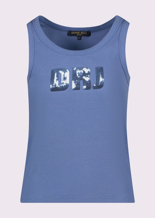Top in cotone con logo - art. 511ND44003 - Denny Rose Primavera Estate 2025 Donna