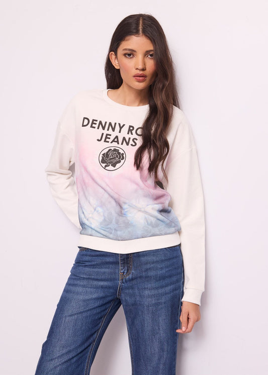 Felpa in cotone con logo  - art. 511ND64001 - Denny Rose Primavera Estate 2025 Donna