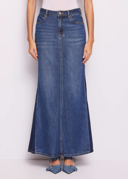 Gonna lunga in denim di cotone- art. 511ND76004 - Denny Rose Primavera Estate 2025 Donna