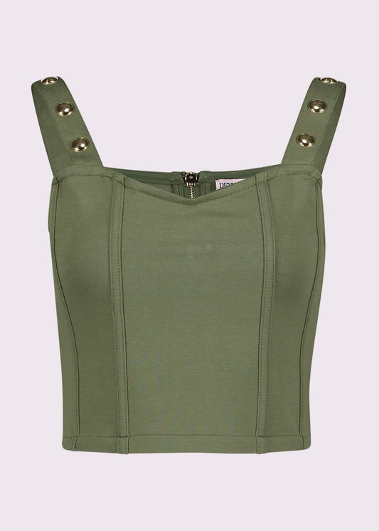 Top in felpa di cotone - art. 511DD44001 Denny Rose Primavera Estate 2025 Donna