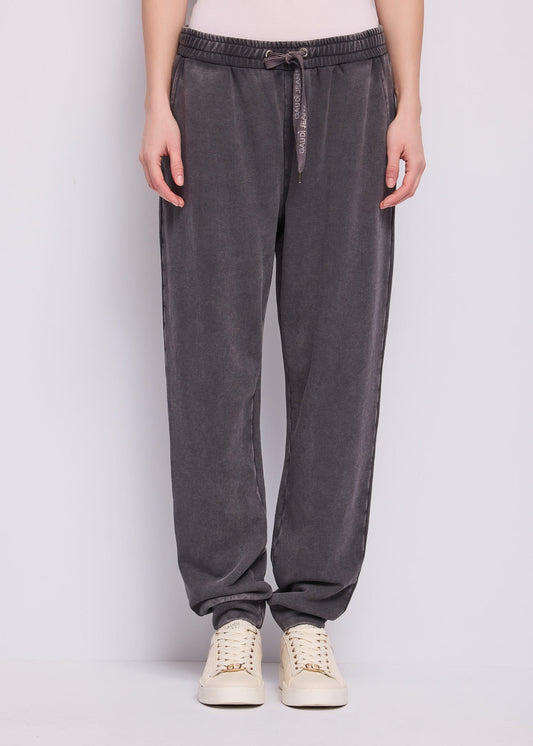 Pantaloni jogging da donna in cotone felpato
