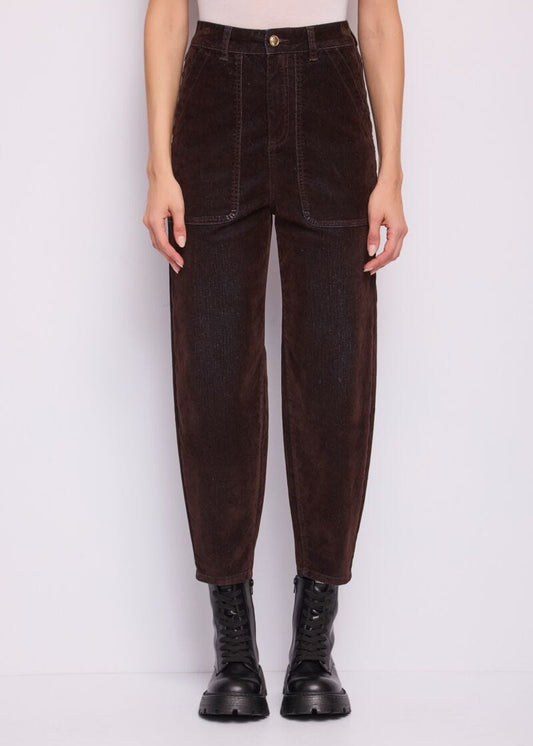 Jeans slouchy da donna in cotone floccato - Gaudì - fronte