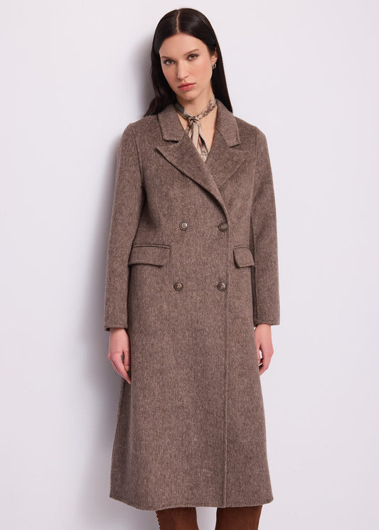 Cappotto doppiopetto da donna in panno