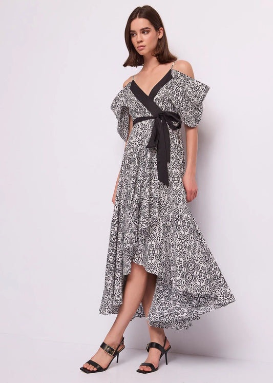 Abito da donna in mussola stampata - art. 611BD15010- Gaudi Primavera Estate 2026