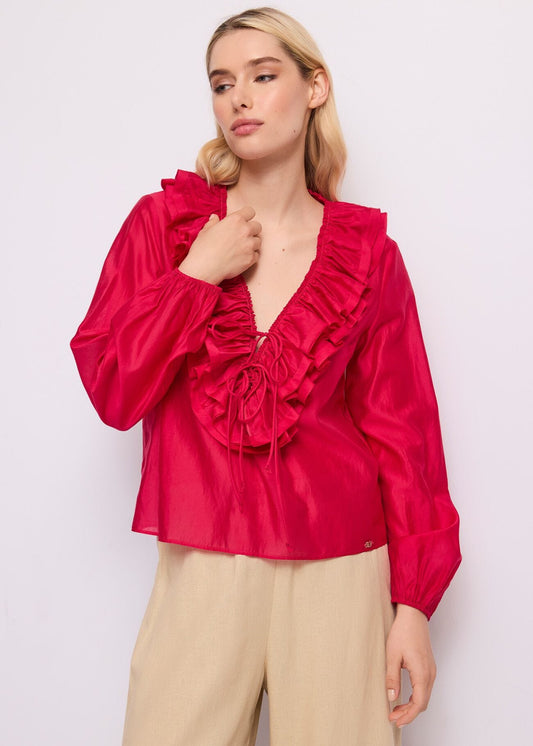 Blusa rouches donna - art. 611BD45003 - Gaudi Primavera Estate 2026