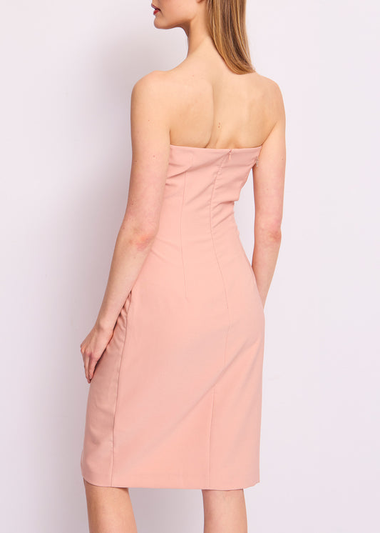 Abito rosa con bottoni - art. 511DD15049 - Denny Rose Primavera Estate 2025 Donna