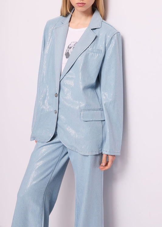 Blazer vaquero con lentejuelas - art. 511ND35001 - Denny Rose Primavera Verano 2025 Mujer
