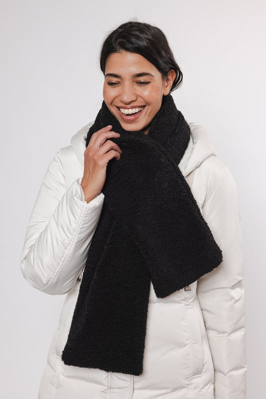 Sciarpa Asho Teddy Shawl -Rino & Pelle- Autunno Inverno 2024/25 Black