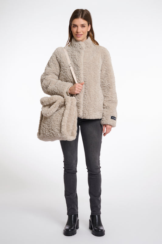 Borsa shopper in pelliccia sintetica Brax Rino & Pelle Autunno Inverno 2025/26 Beige
