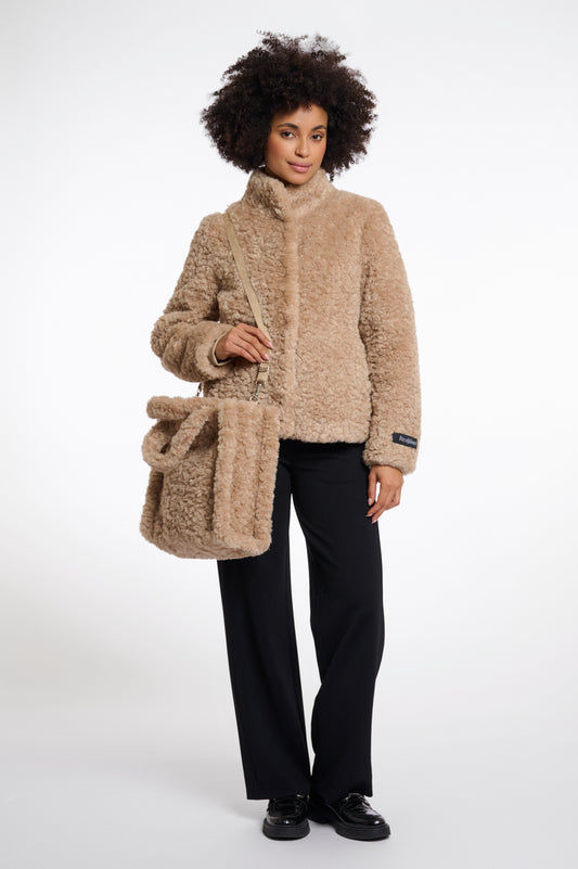 Borsa shopper in pelliccia sintetica Brax Rino & Pelle Autunno Inverno 2025/26 Oat