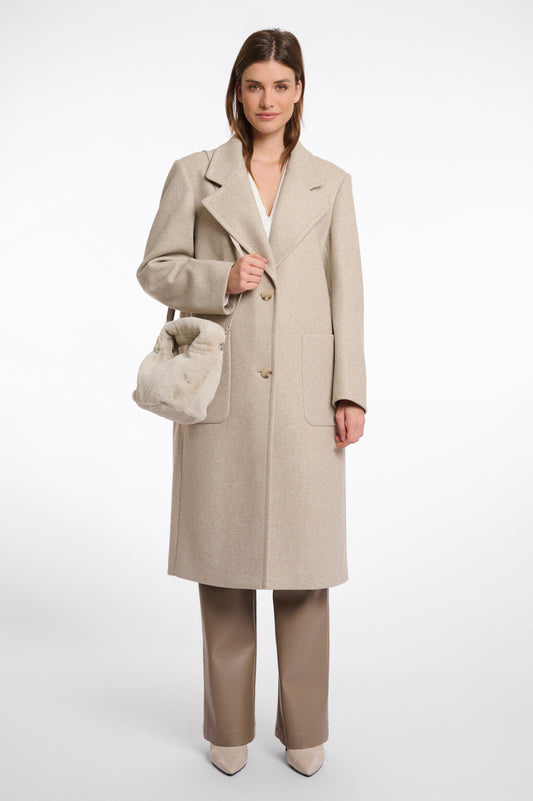 Borsa a tracolla piccola in pelliccia sintetica  Cheryl Rino & Pelle Autunno Inverno 2025/26 Birch