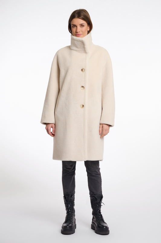 Cappotto in pelliccia sintetica Cilou con collo altro Rino & Pelle Autunno Inverno 2025/26 Birch