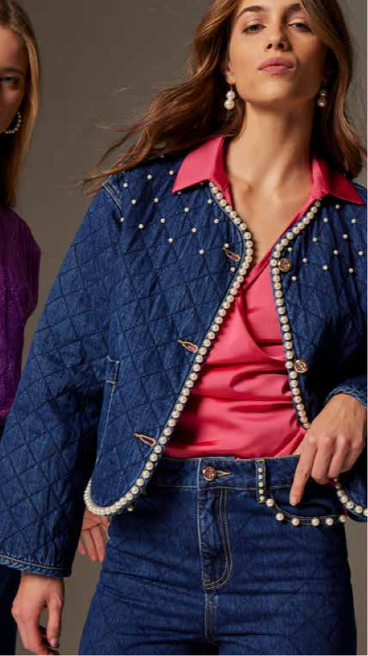 Giubbino jeans - art. 421ND36009 - Denny Rose Autunno Inverno 2024/25 Donna