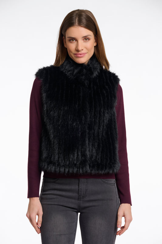 Gilet Dava con chiusura Rino & Pelle Autunno Inverno 2025/26 Black