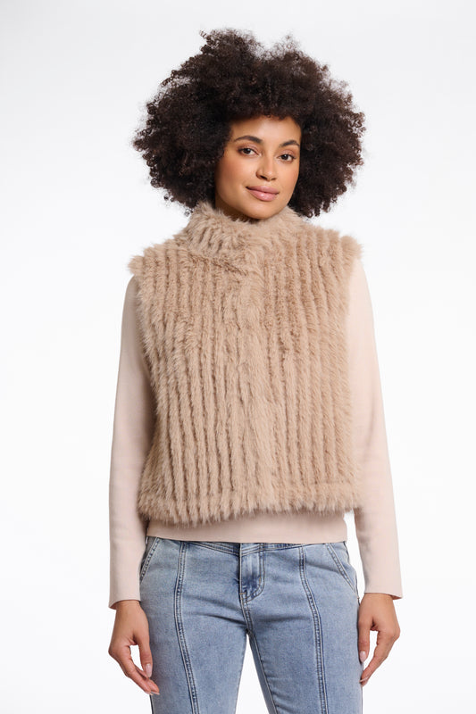 Gilet Dava con chiusura Rino & Pelle Autunno Inverno 2025/26 Oat