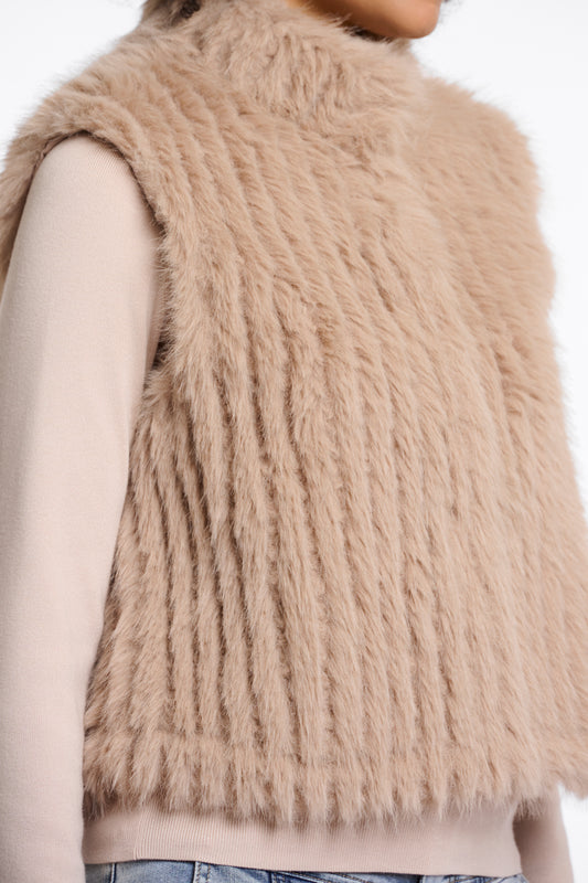 Gilet Dava con chiusura Rino & Pelle Autunno Inverno 2025/26 Oat