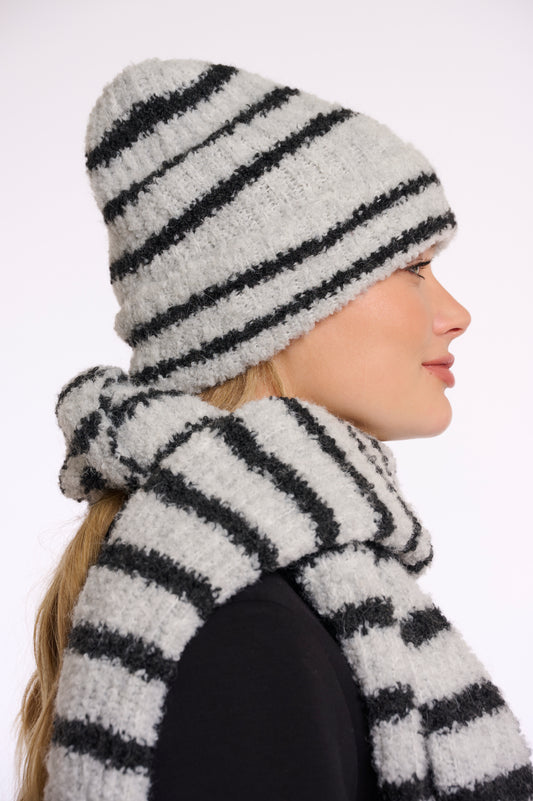Berretto a righe Dieuwertje Rino & Pelle Autunno Inverno 2025/26 Deep iron grey