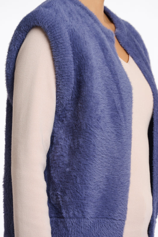 Gilet corto Elona Rino & Pelle Autunno Inverno 2025/26 Blue shadow