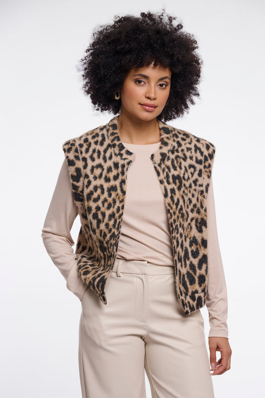 Cappotto donna art. Elona Rino & Pelle Light leopard