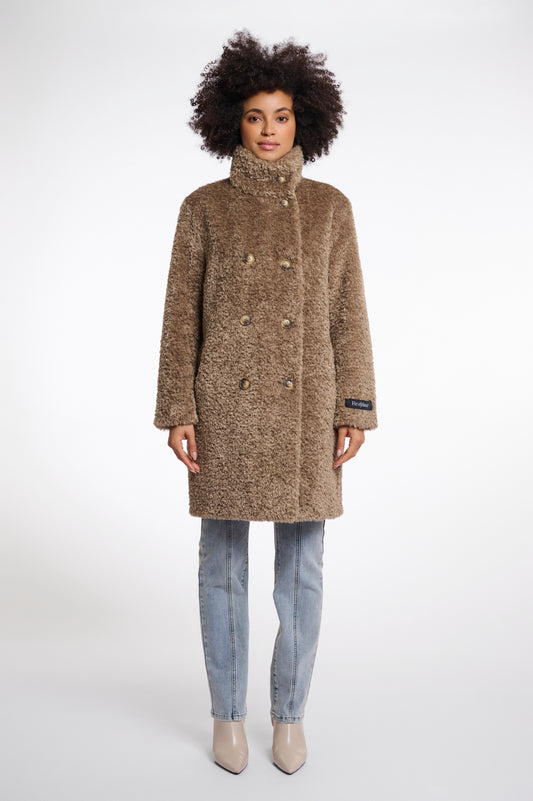 Cappotto teddy lungo Ena  Rino & Pelle Autunno Inverno 2025/26 Toffee