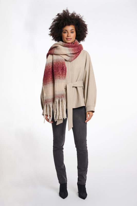 Sciarpa a quadri Erica Rino & Pelle Autunno Inverno 2025/26 Sugar plum birch