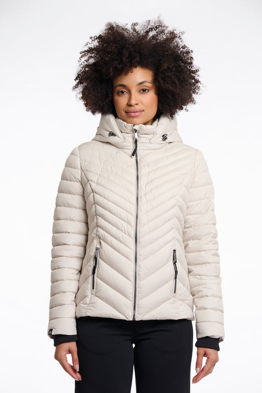 Giacca imbottita Erin con cappuccio staccabile  Rino & Pelle Autunno Inverno 2025/26 Birch
