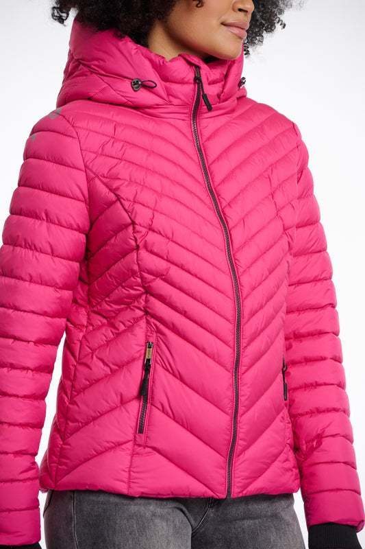 Giacca imbottita Erin con cappuccio staccabile  Rino & Pelle Autunno Inverno 2025/26 Deep pink