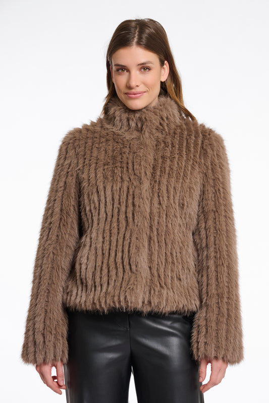 Giacca Faith con chiusura Rino & Pelle Autunno Inverno 2025/26 Toffee
