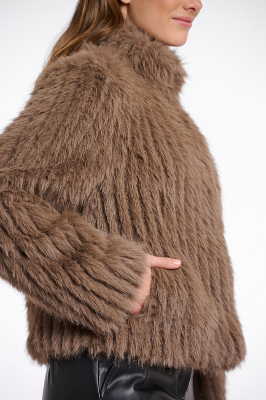 Giacca Faith con chiusura Rino & Pelle Autunno Inverno 2025/26 Toffee