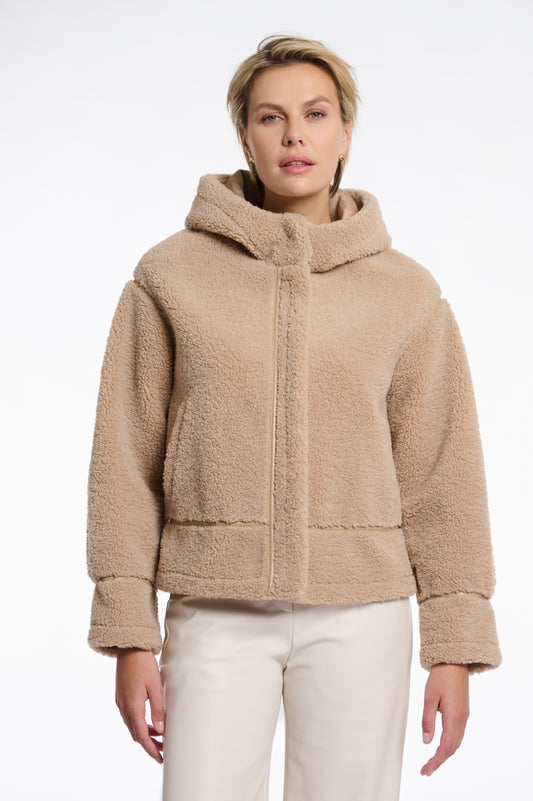 Giacca in pelle sintetica con cappuccio Felicia Rino & Pelle Autunno Inverno 2025/26 Oat