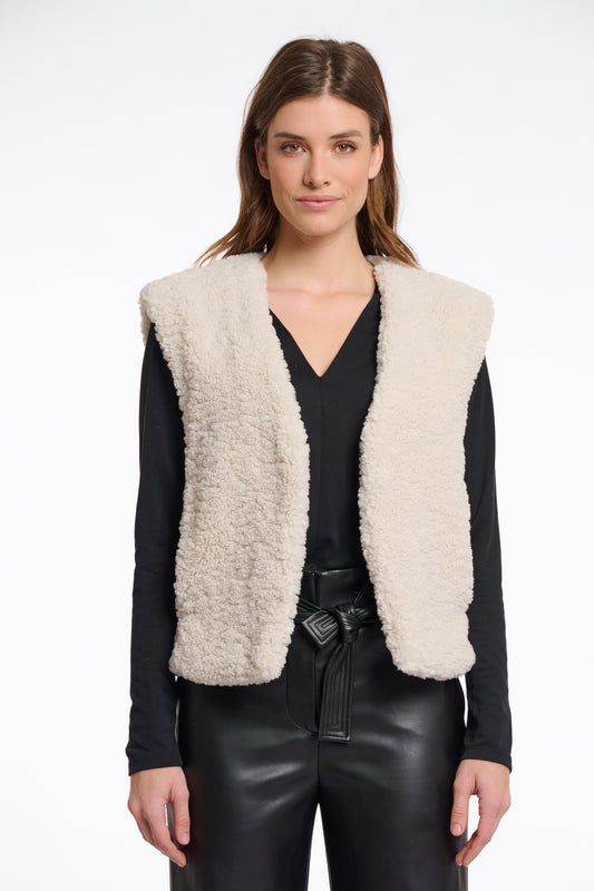 Gilet corto Frencie Teddy Rino & Pelle Autunno Inverno 2025/26 Birch