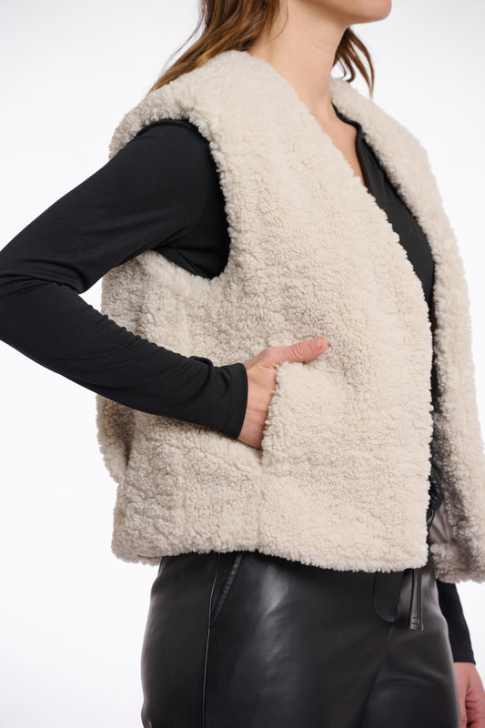 Gilet corto Frencie Teddy Rino & Pelle Autunno Inverno 2025/26 Birch