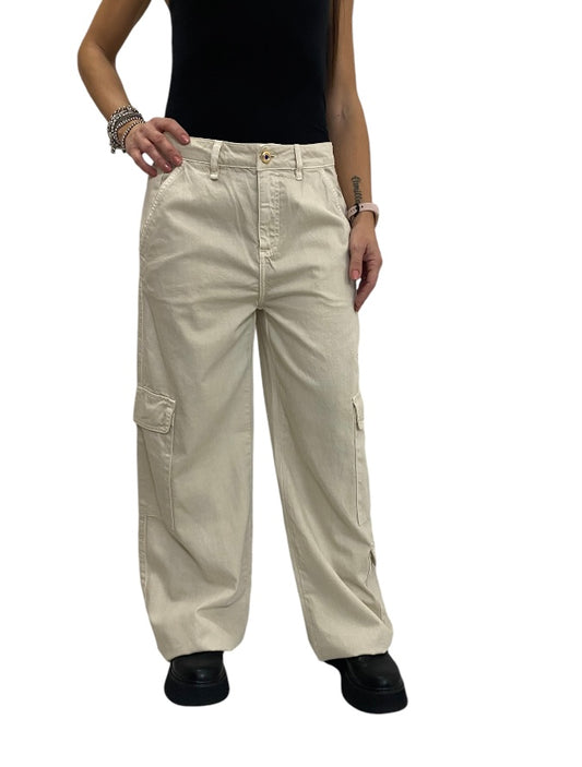 Pantalón de algodón con bolsillos - art. 421ND25006 - Denny Rose Otoño Invierno 2024/25 Mujer