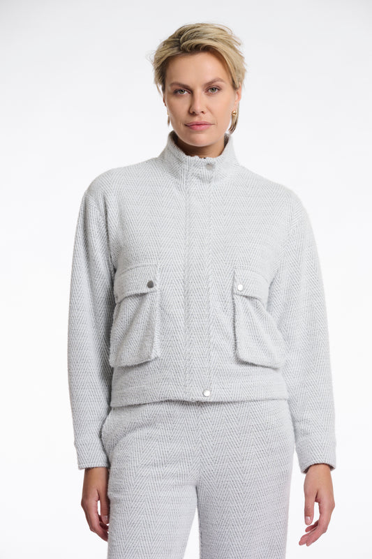 Giacca Fyanna con chiusura con cerniera Rino & Pelle Autunno Inverno 2025/26 Black snow white