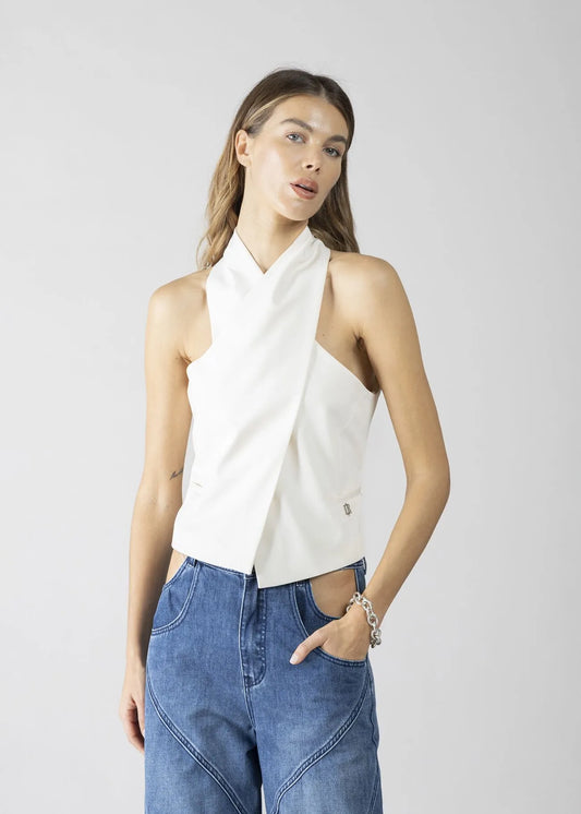 Gilet collo incrociato - art. 611DD35023 - Denny Rose Primavera Estate 2026