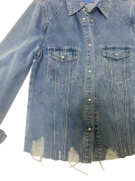 Camicia jeans con rotture - art. 511ND46006 - Denny Rose Primavera Estate 2025 Donna