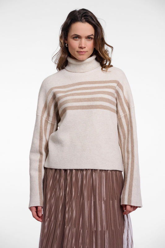 Maglione donna art. Ilara Rino & Pelle Birch light brown