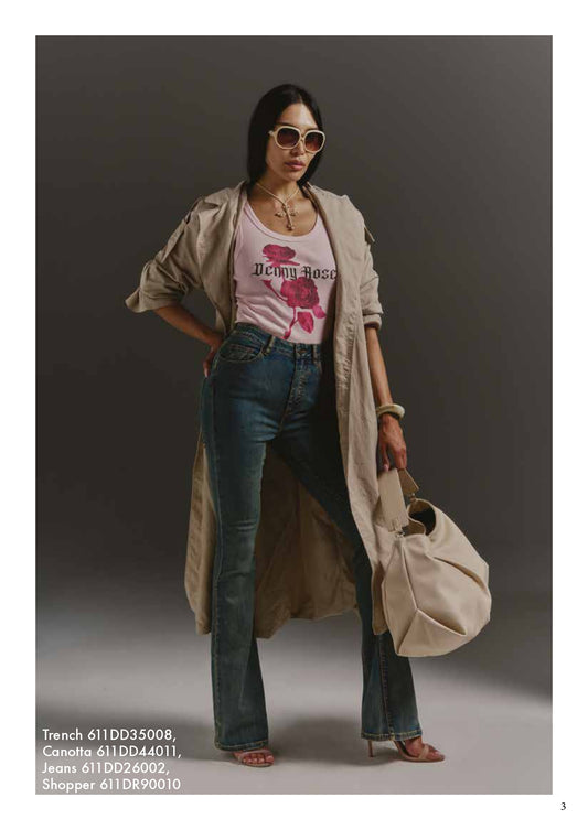 Borsa maxi shopper donna - art. 611DR90010 - Denny Rose Primavera Estate 2026