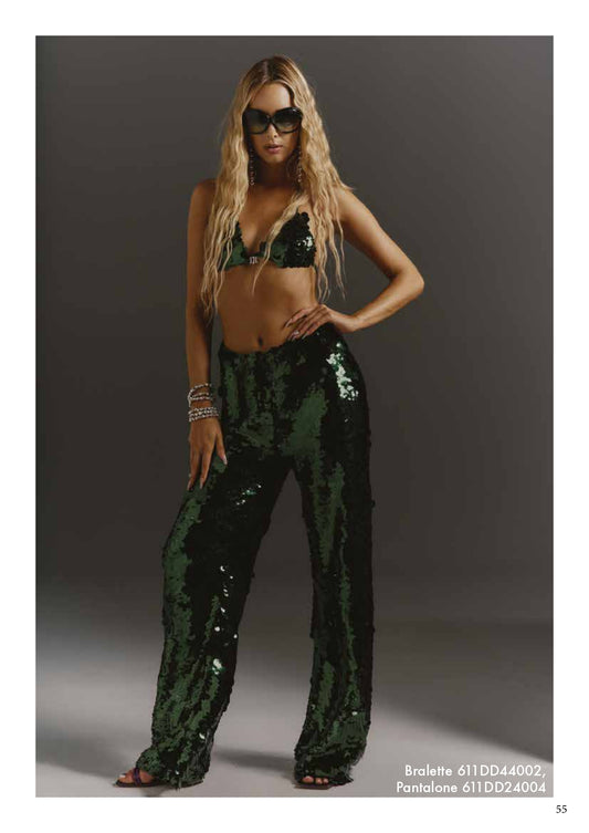 Top paillettes donna - art. 611DD44002 - Denny Rose Primavera Estate 2026