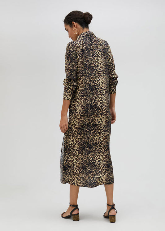 Vestito camicia con stampa animalier - Lola Casademunt Primavera/Estate 2025 - LS2516047