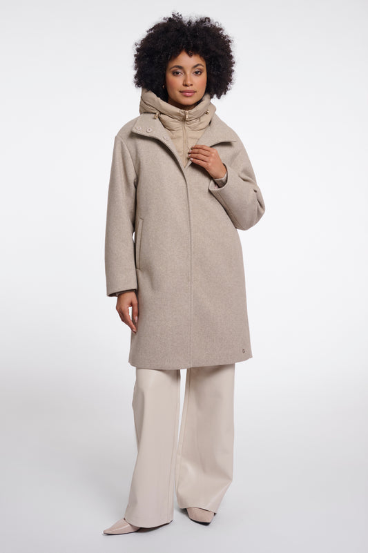 Cappotto donna art. Omri Rino & Pelle Birch melange
